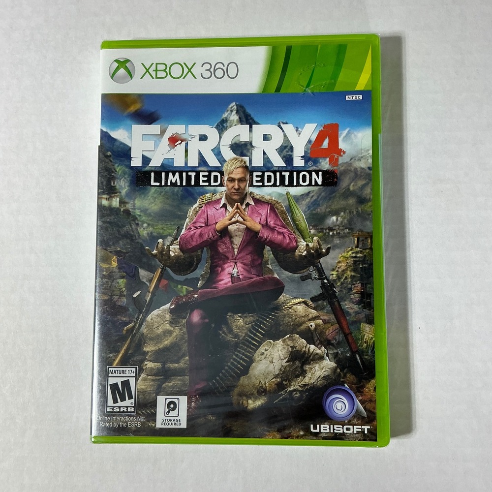 Far‎ Cry 4 Limited Edition Xbox 360 Ubisoft New Sealed NTSC Action Shooter Game